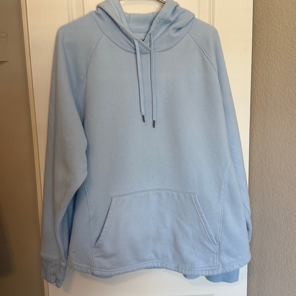 Light blue super soft hoodie